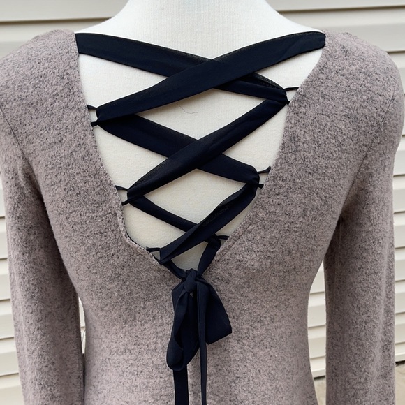 A. Byer lace-up back swing dress - Picture 7 of 8